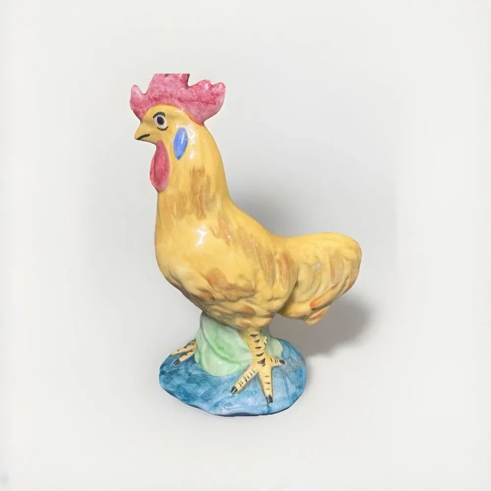 Nice STANGL Pottery Bird #3445-LARGE 9.5”ROOSTER--Signed “VR”